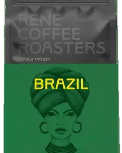 Αυθεντική συσκευασία RENE Coffee Roasters · RENE Brazil Santos Speciality