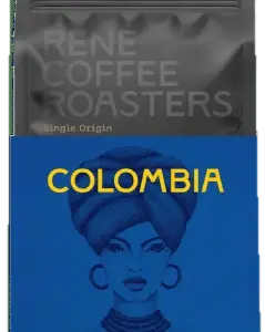 Αυθεντική συσκευασία RENE Coffee Roasters — Colombia Supremo 18 La Meseta